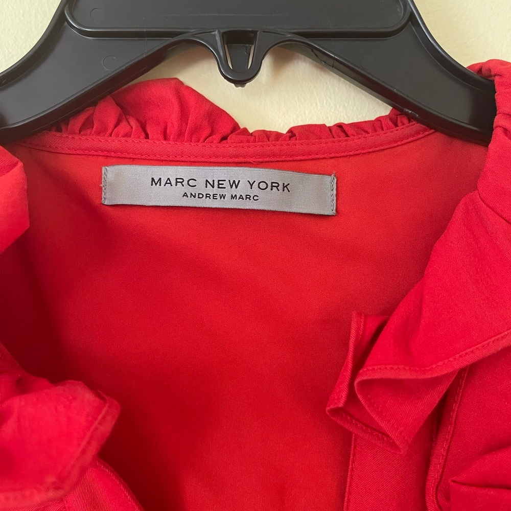 Andrew Marc Ruffle Dress - Picture 2 of 3